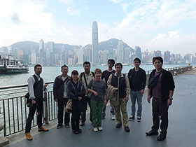 2013年研修旅行：香港にて
